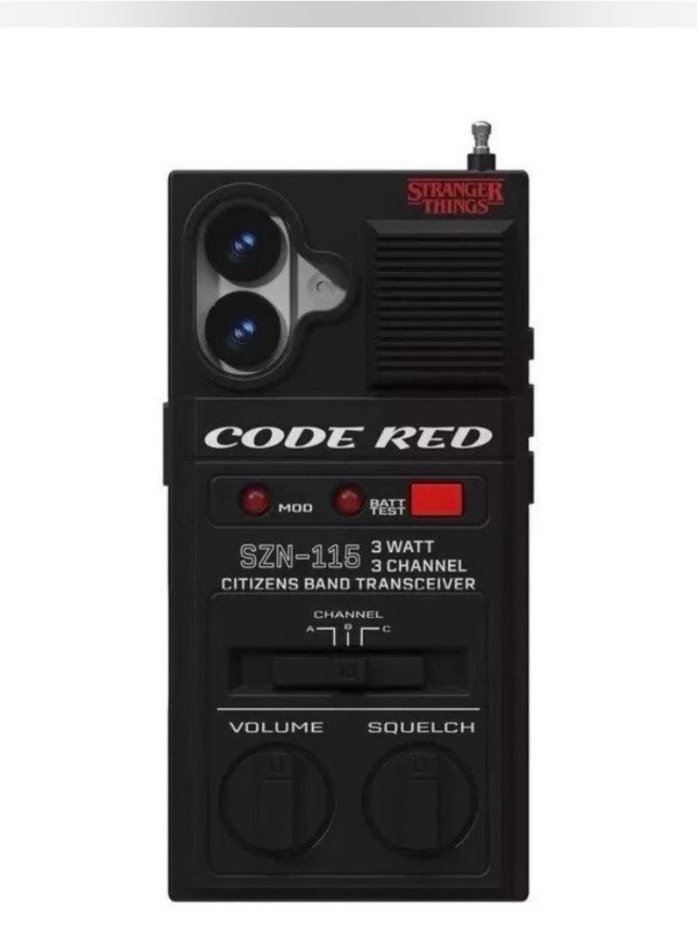 NWT Stranger Things Code Red Walkie Talkie iPhone 17 Protective Phone Case